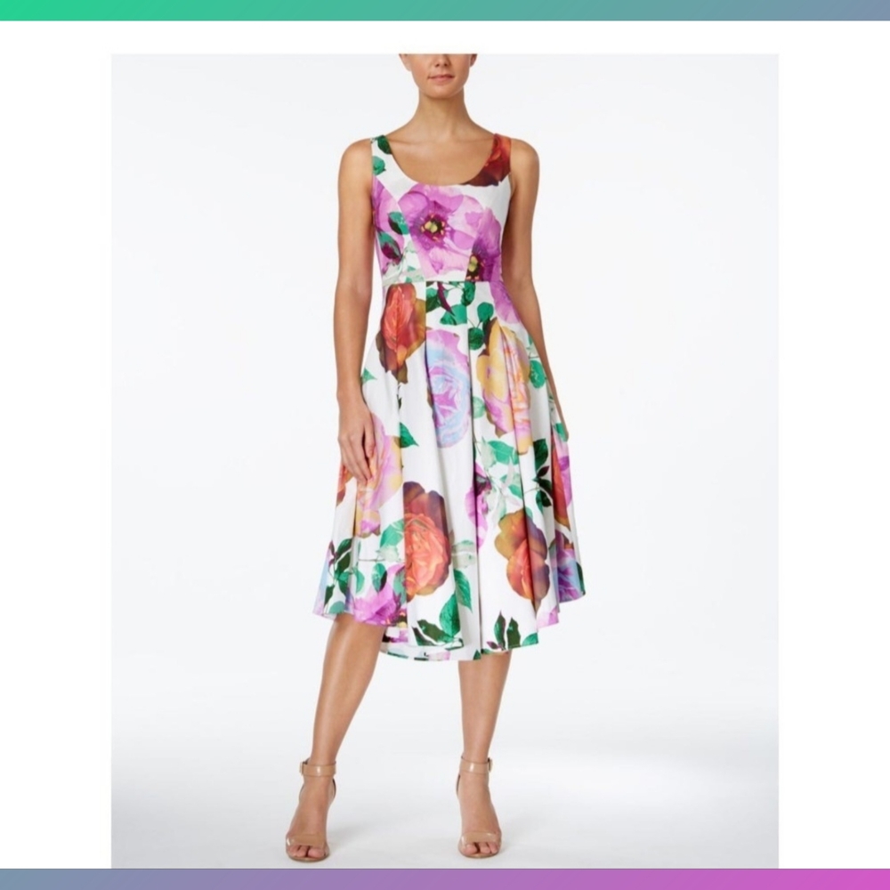 Calvin Klein Floral Midi Dress